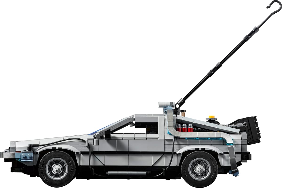 Official LEGO image of Back to the Future Time Machine 10300