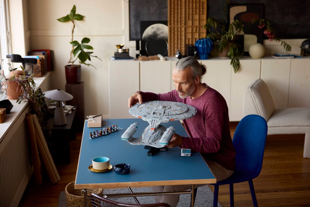 Official LEGO lifestyle image of Star Trek U.S.S. Enterprise NCC-1701-D 10356