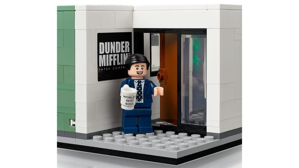 Official LEGO image of The Office 21336 interior detail