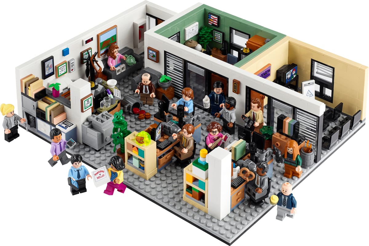 Official LEGO prod image of The Office 21336