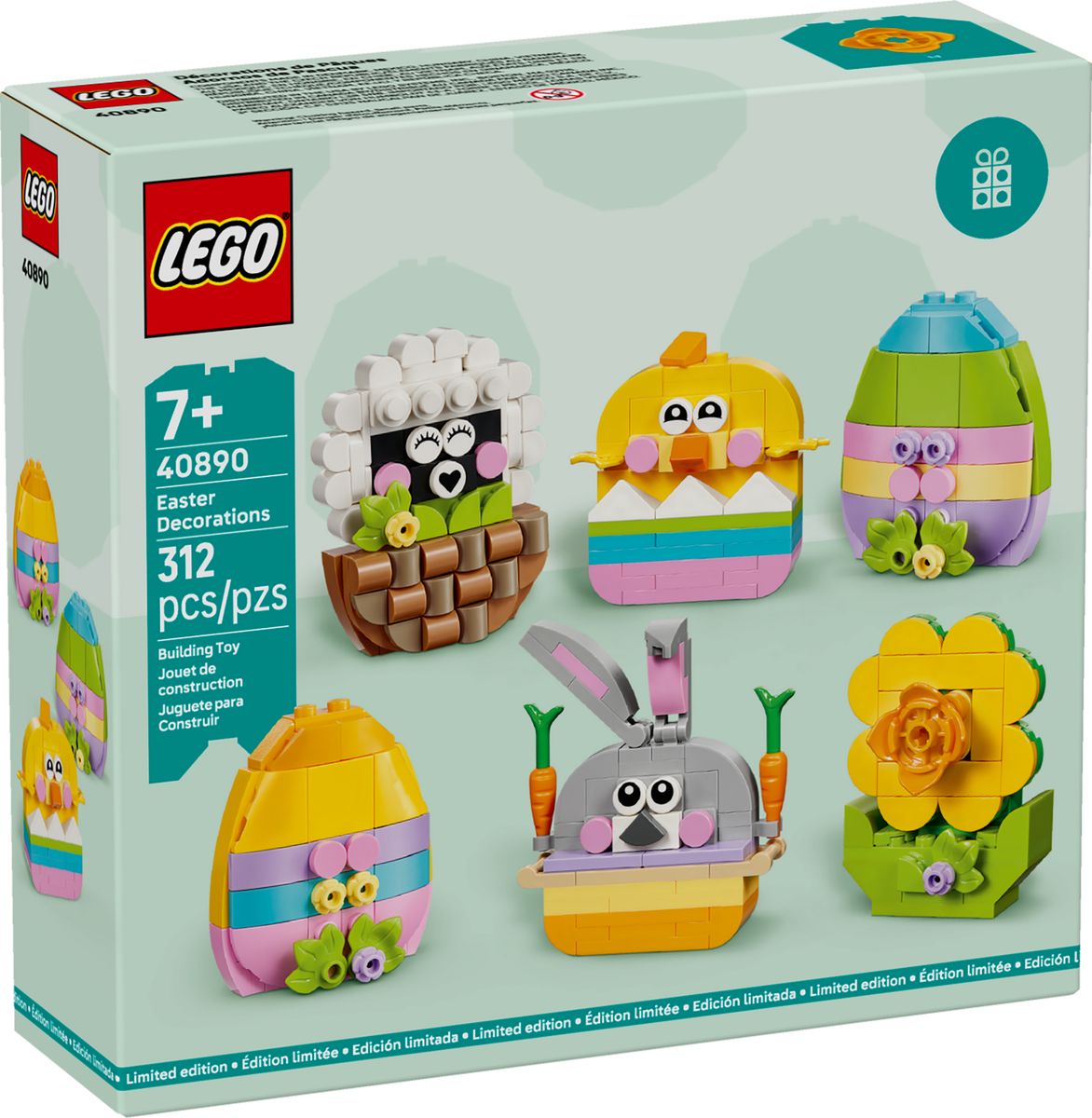 Official LEGO box image of Easter Decorations 40890