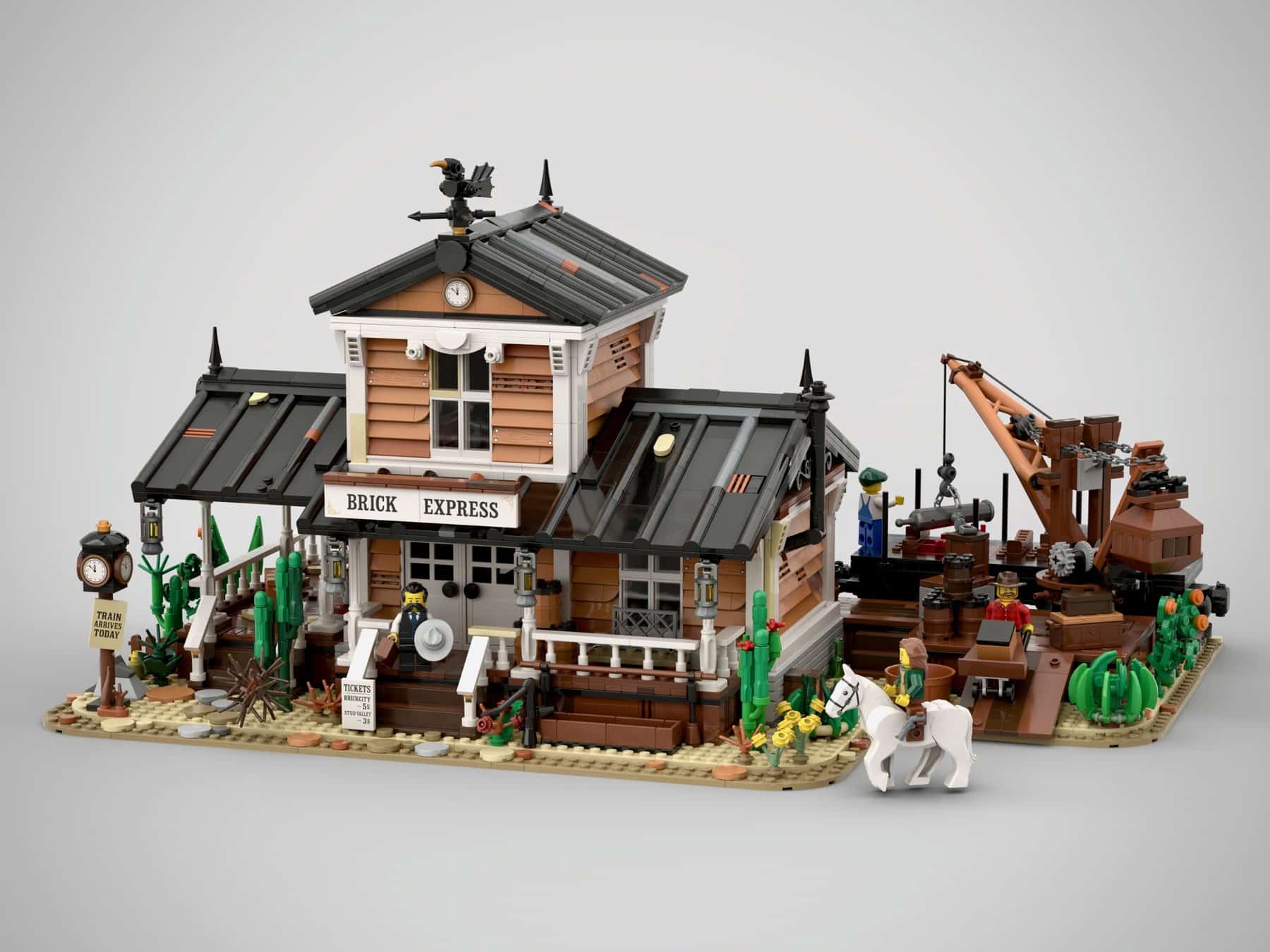 BrickLink Designer Program Series 10 Wild West Train Station by llucky