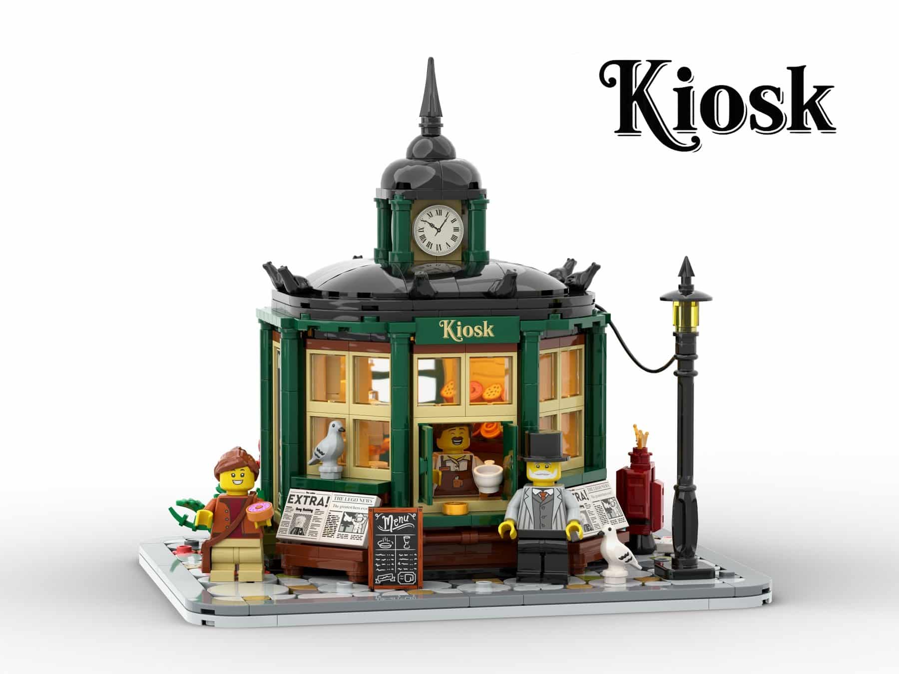BrickLink Designer Program Series 10 Kiosk by HostasBuilds