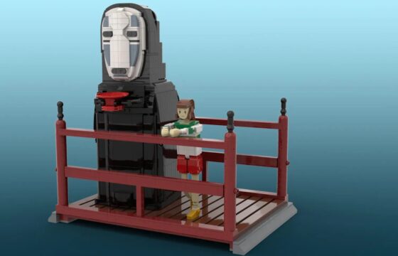 Main image of the LEGO Ideas project Chihiro and No-Face Piggy Bank by NasqBrick.