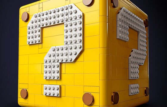 Instructions-derived cover visual for LEGO Super Mario 64 Question Mark Block 71395