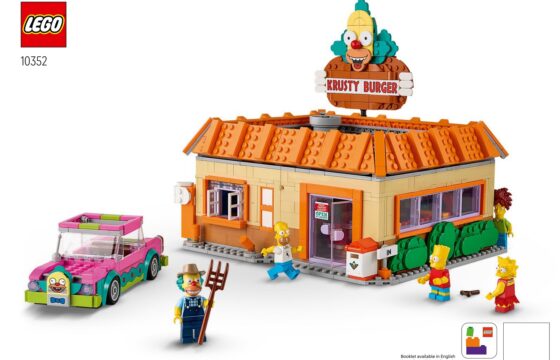 Instructions-derived cover visual for LEGO Simpsons Krusty Burger 10352