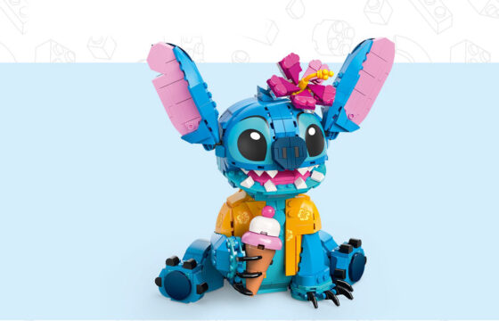 Official LEGO visual of LEGO Disney 43249 Stitch finished model