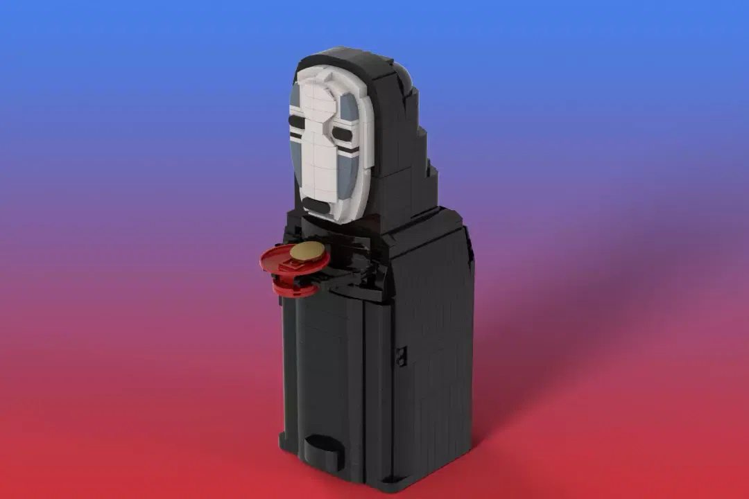 Second official image from the LEGO Ideas Chihiro and No-Face Piggy Bank project