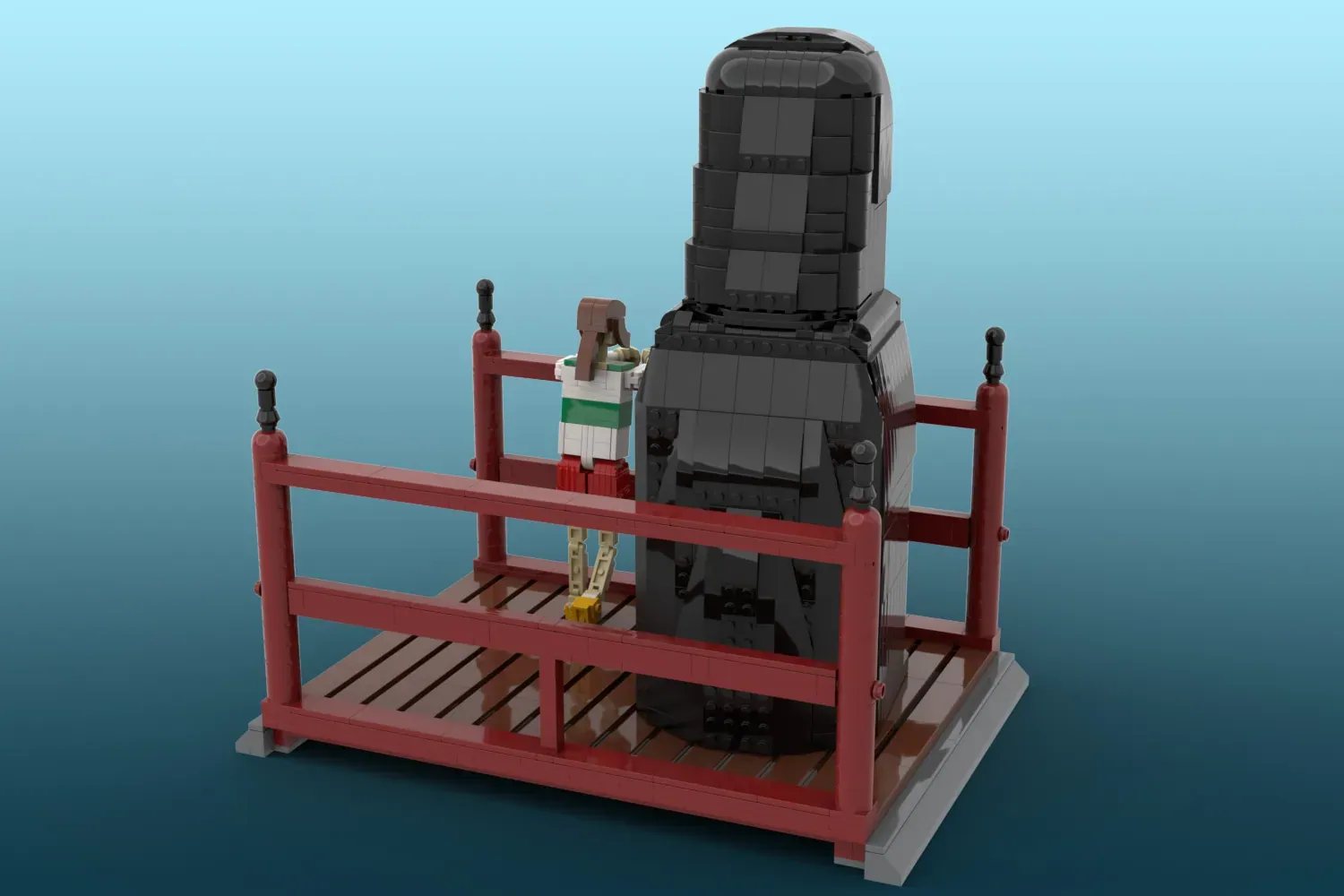 Fourth official image from the LEGO Ideas Chihiro and No-Face Piggy Bank project