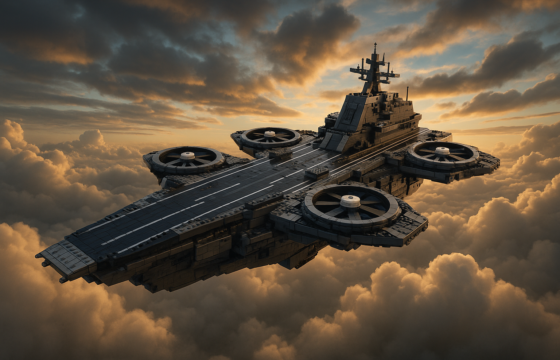 AI editorial preview image for LEGO News about the unreleased LEGO Marvel 76354 Helicarrier set