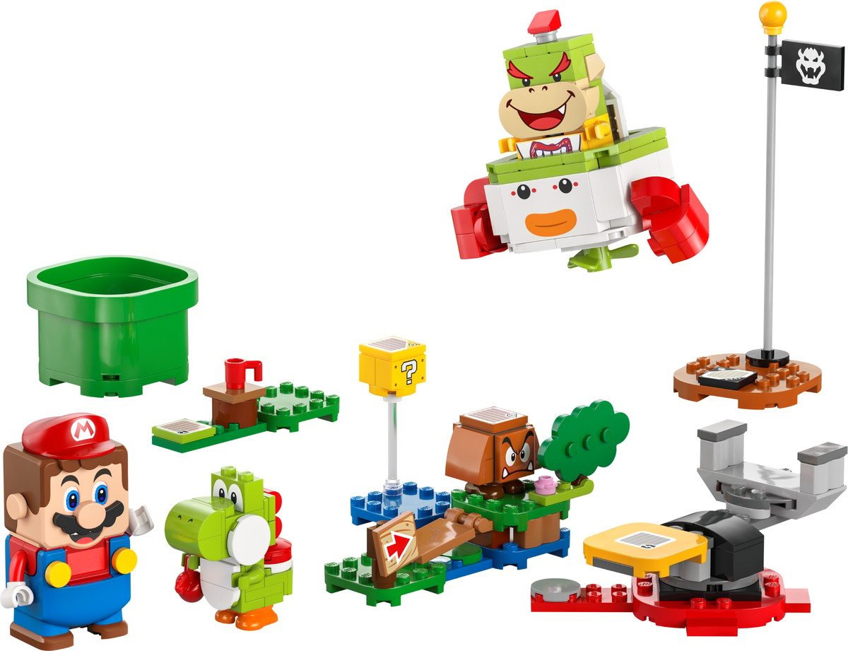 Official LEGO Super Mario 71439 product image showing interactive LEGO Mario