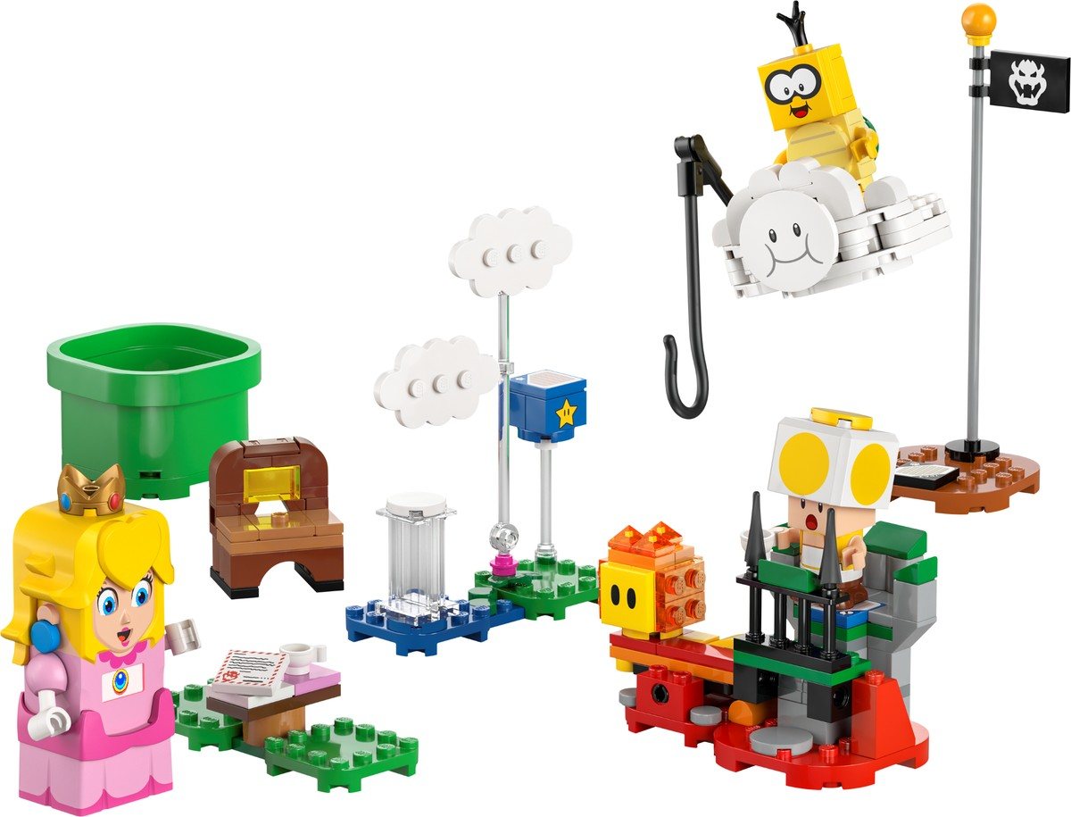 Official LEGO Super Mario 71441 product image showing interactive LEGO Peach