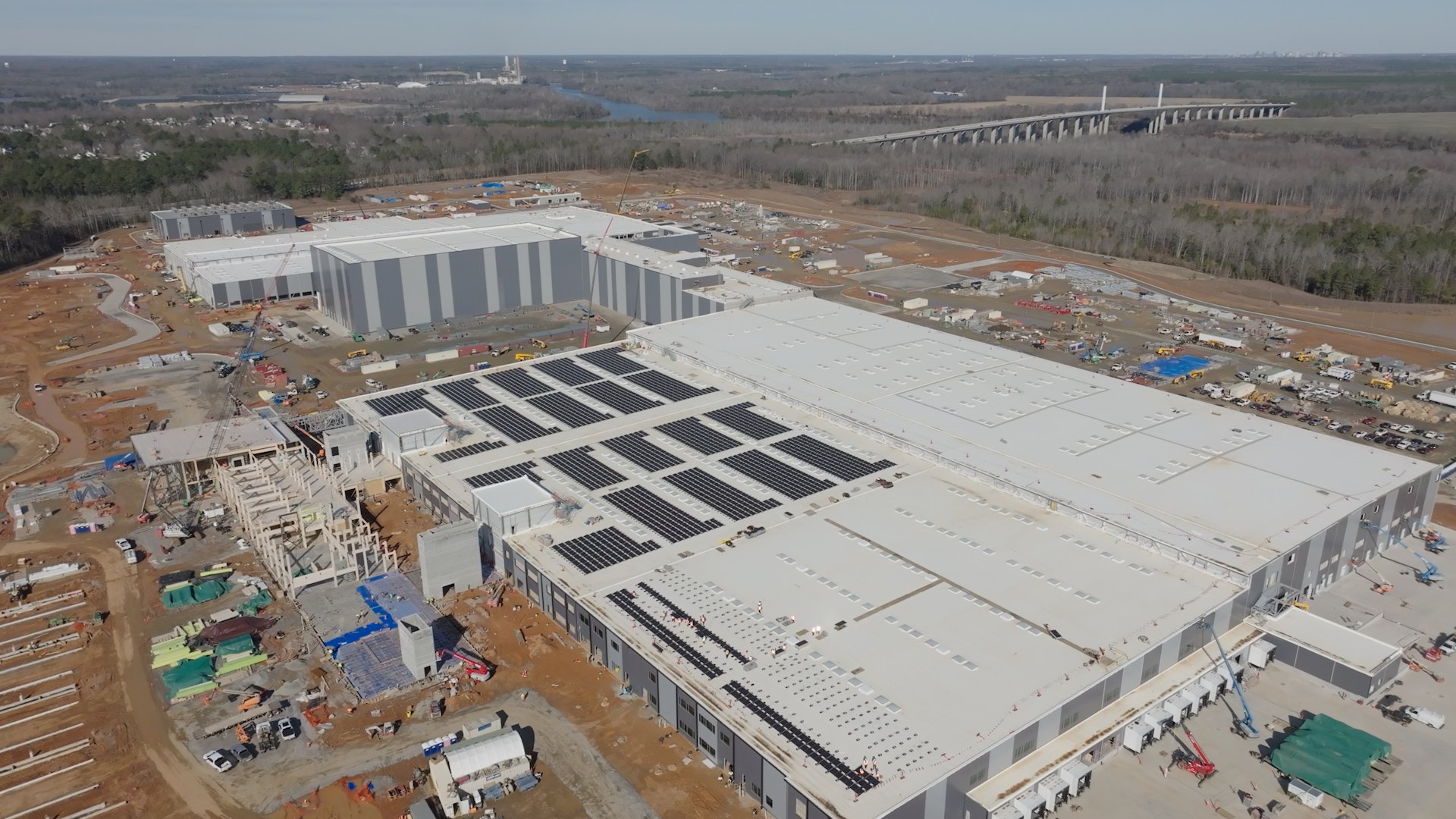 Official LEGO image of the Meadowville and LEGO Manufacturing Virginia site