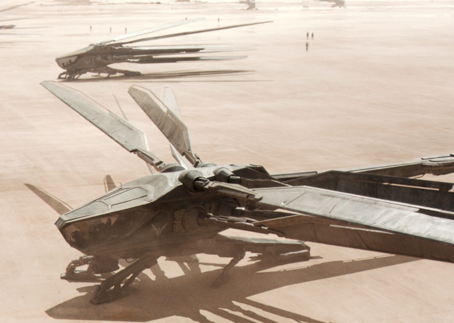 Official LEGO cinematic render for LEGO Icons Dune Atreides Royal Ornithopter 10327