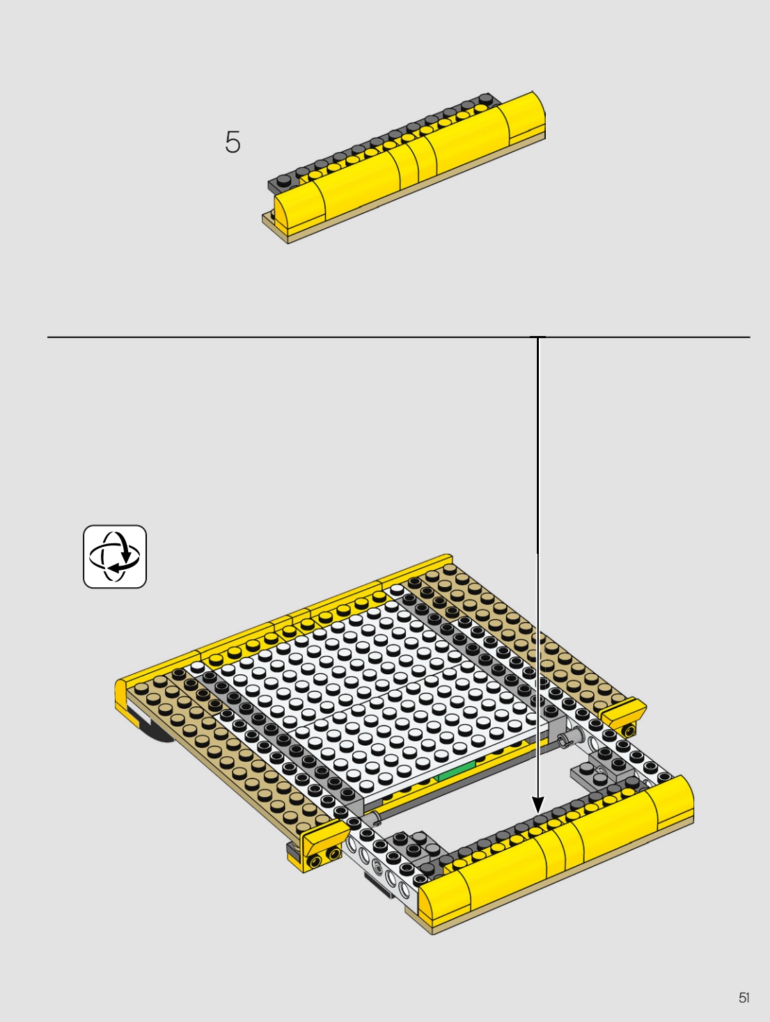 LEGO 71395 instruction step attaching the front bumper
