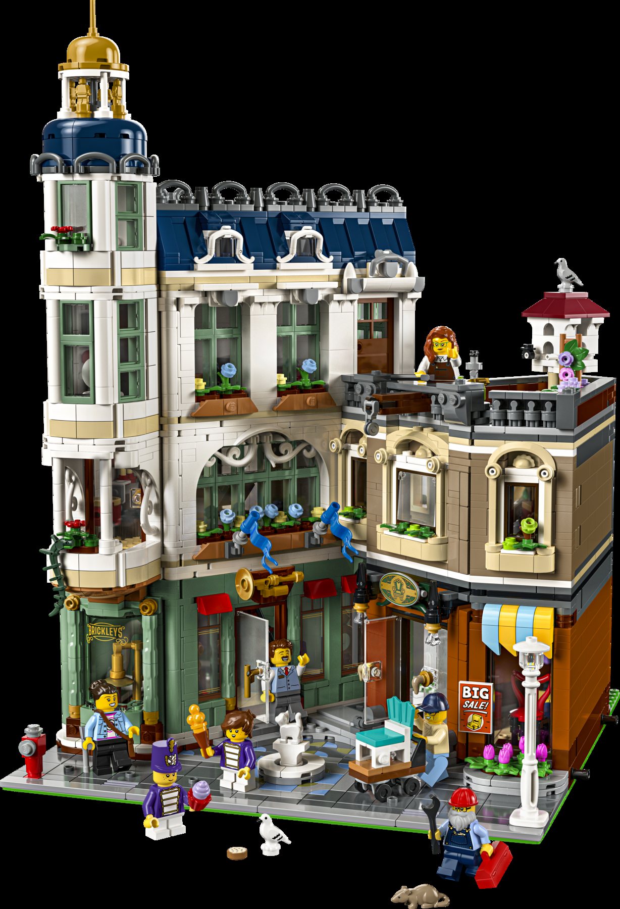 Official LEGO product render of LEGO Icons 11371 Shopping Street