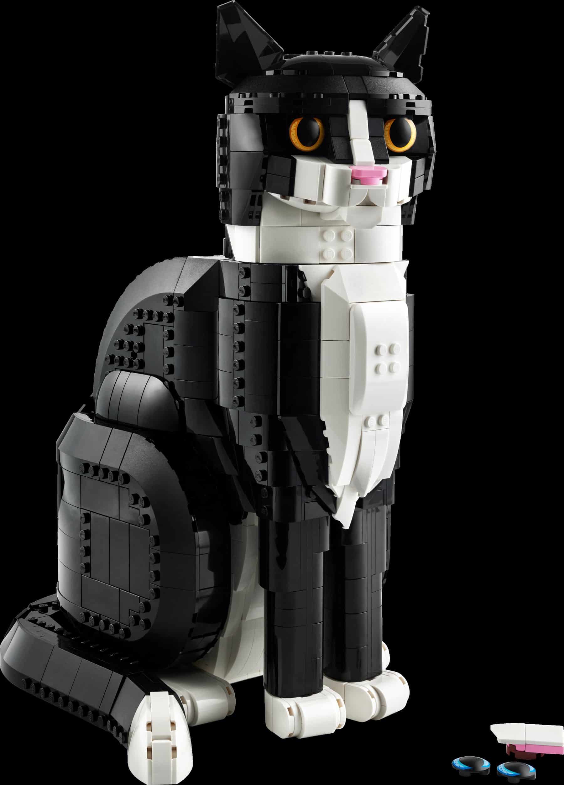 Official LEGO product image of LEGO Ideas 21349 Tuxedo Cat