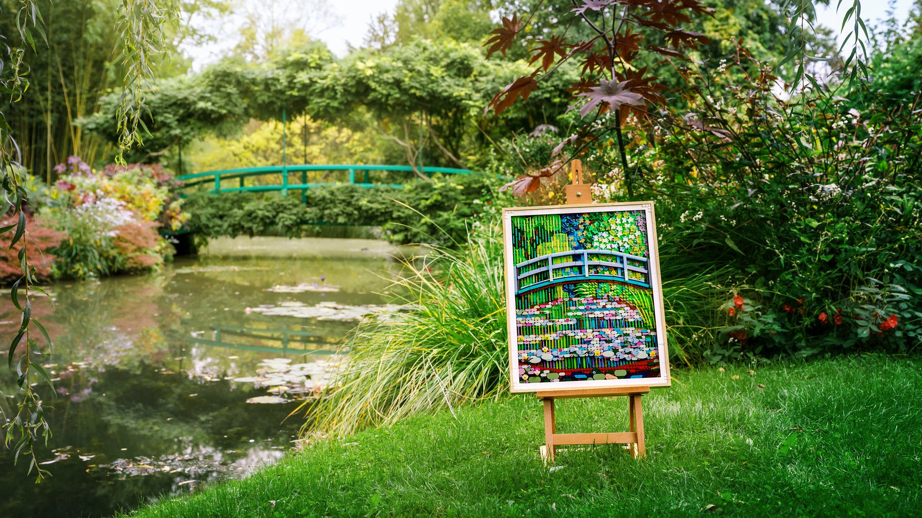 LEGO Art 31220 Claude Monet – Bridge over a Pond of Water Lilies official Giverny image