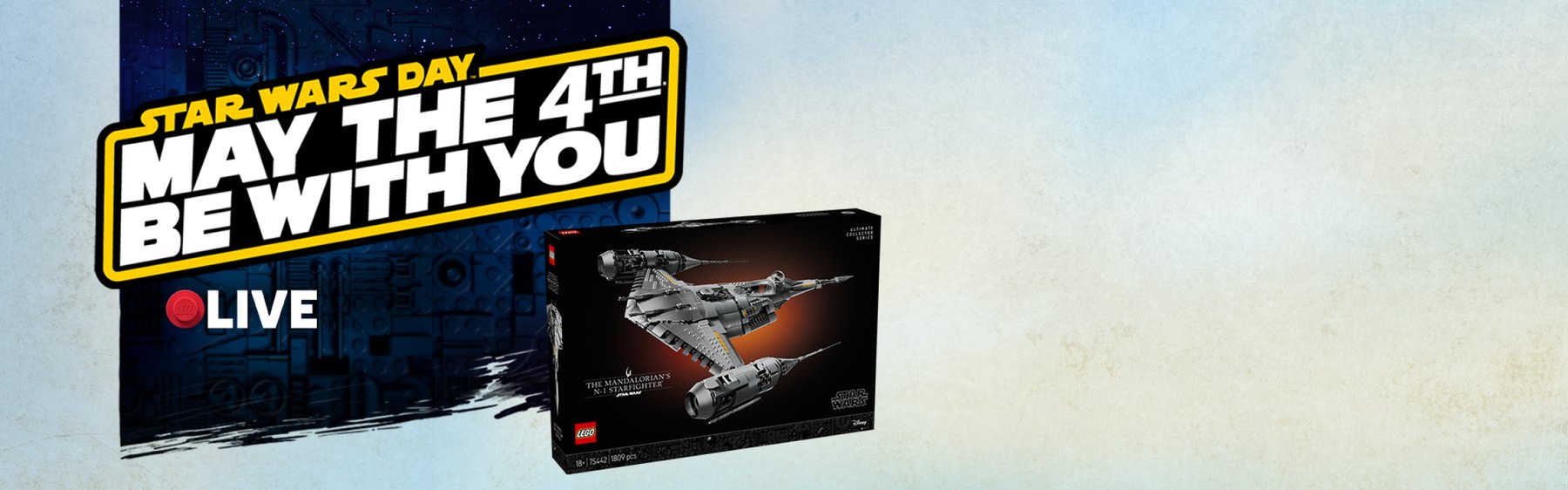 Official LEGO Star Wars Day 2026 campaign image from the US promo page