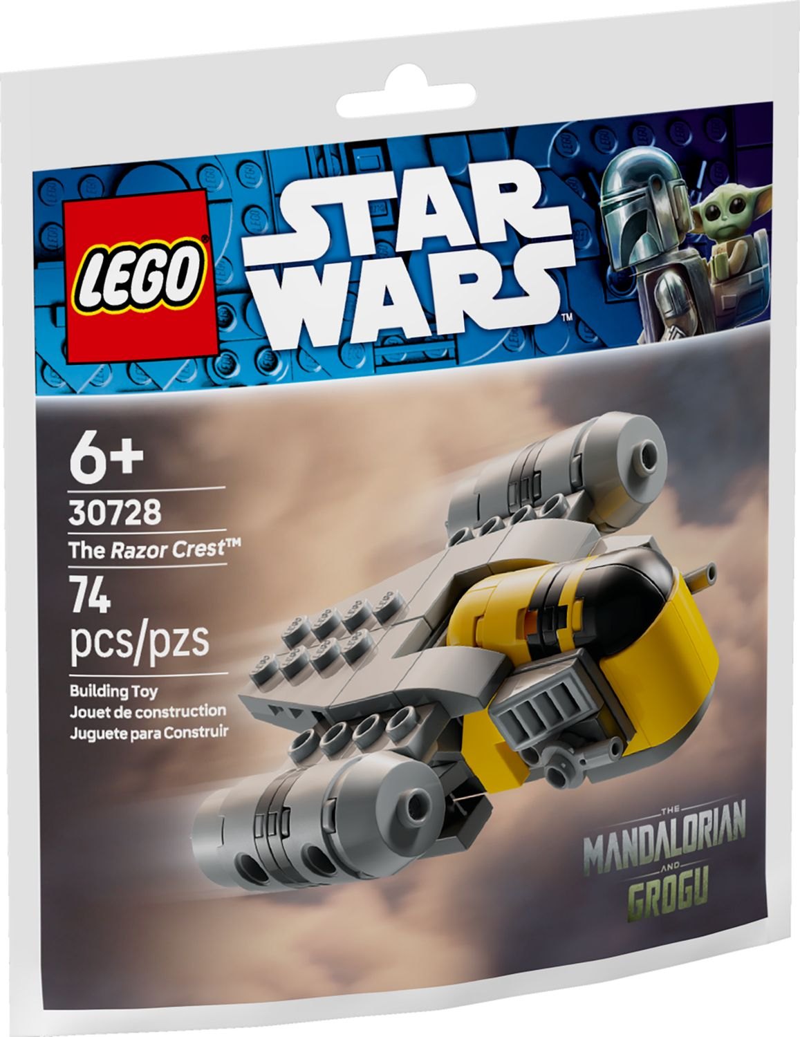 Official LEGO front box image of 30728 The Razor Crest Mini-Build