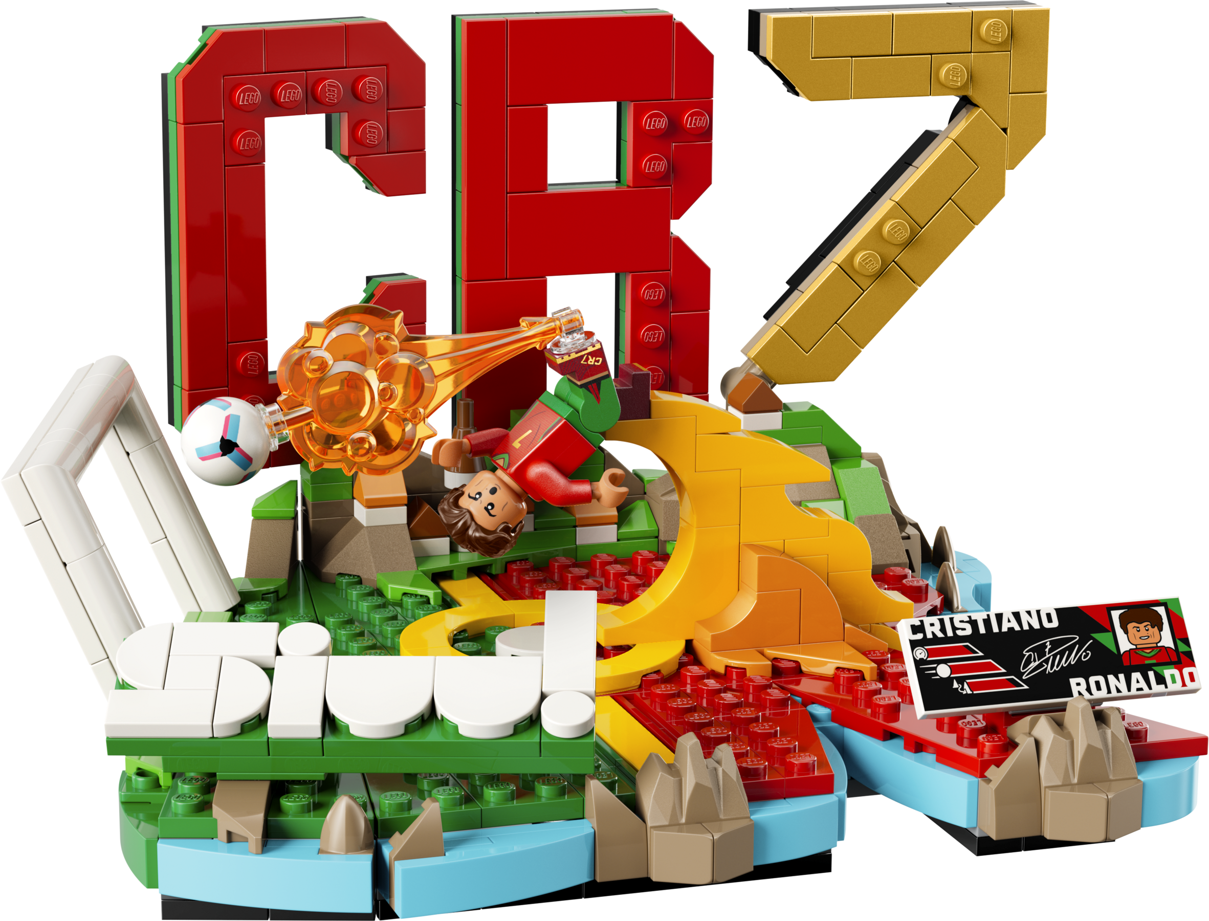 Official LEGO product image for Cristiano Ronaldo – Soccer Highlights set 43012