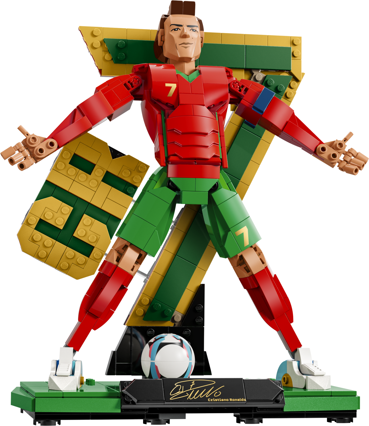 Official LEGO product image for Cristiano Ronaldo – Soccer Legend set 43016