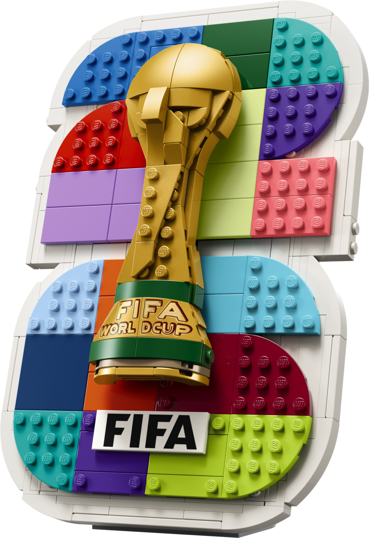 Official LEGO product image for FIFA World Cup 2026 Official Emblem set 43032