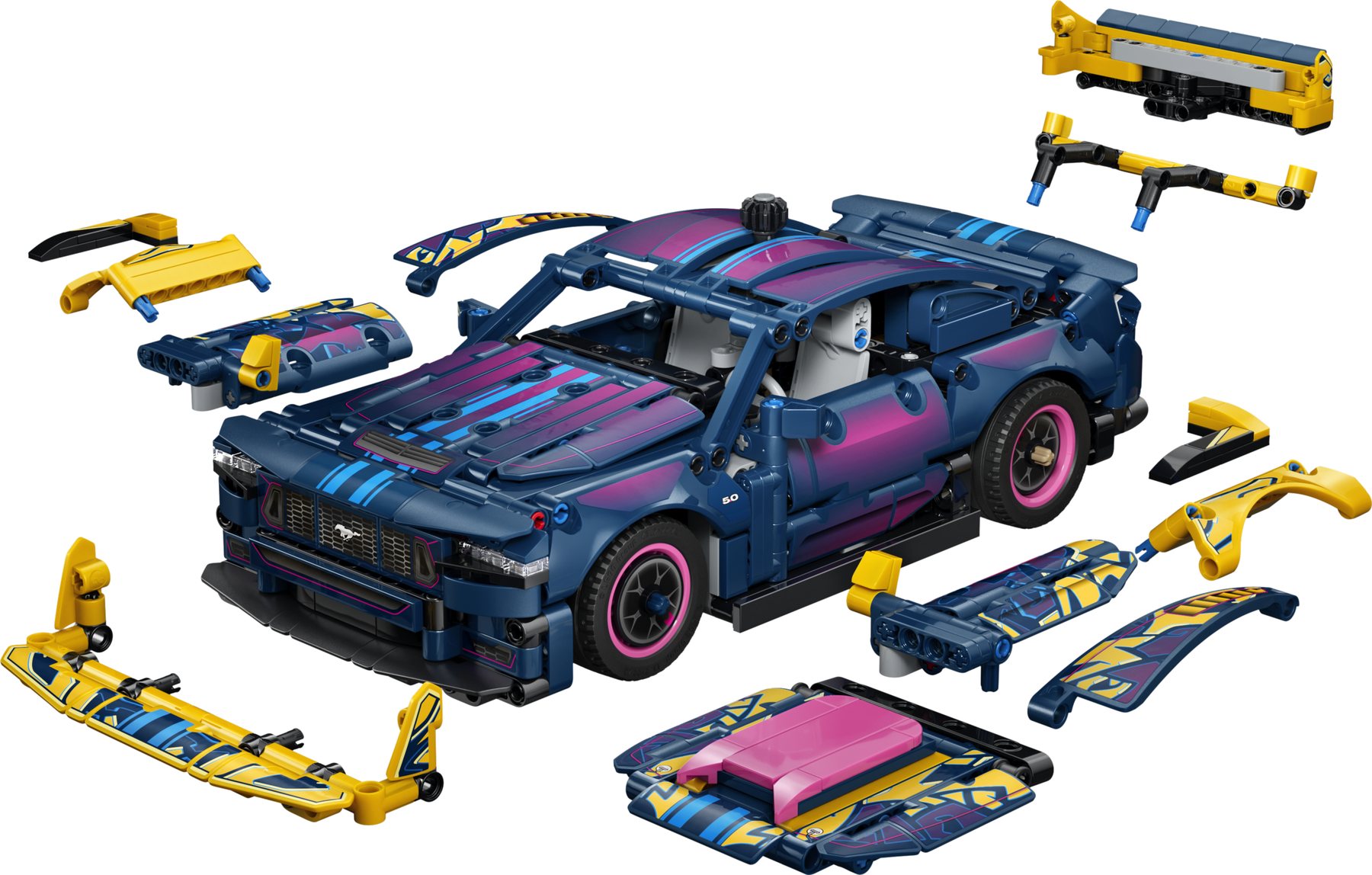 Official LEGO image of Custom Garage Ford Mustang GT Car (1)