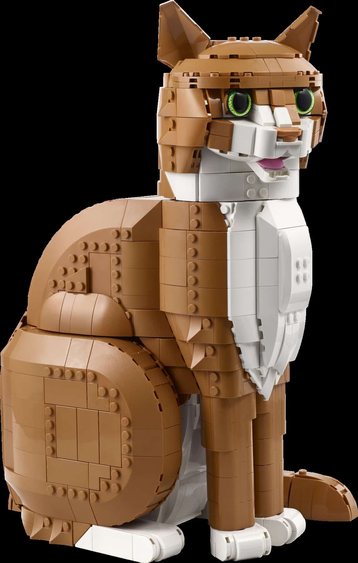 Official LEGO product image of LEGO Ideas 21376 Orange Cat