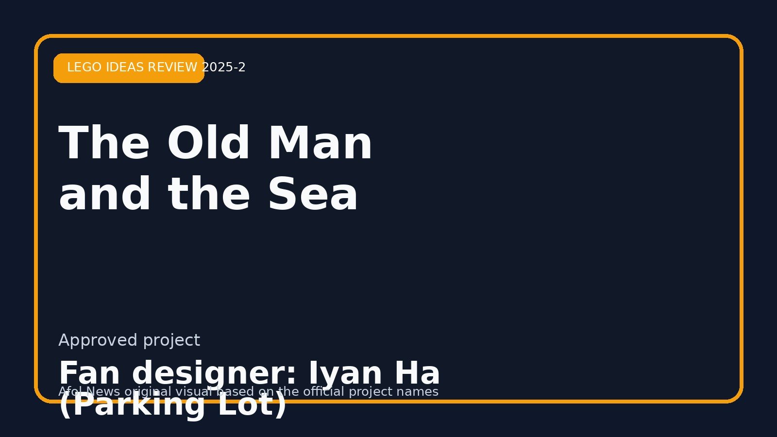 The Old Man and the Sea LEGO Ideas parking lot approval graphic