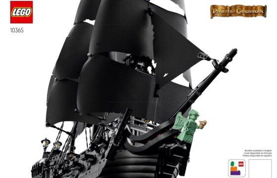 Official LEGO instruction booklet cover for LEGO Icons 10365 Captain Jack Sparrow’s Pirate Ship