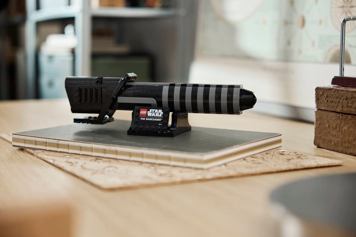 Official LEGO lifestyle image of 40917 The Darksaber