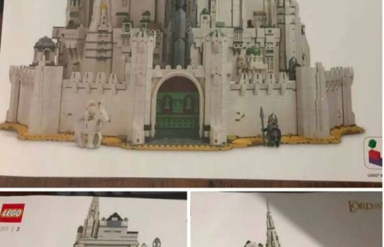 Leaked image showing what appears to be LEGO The Lord of the Rings 11377 Minas Tirith instruction pages