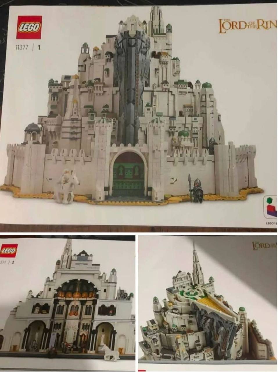 Leaked image showing what appears to be LEGO The Lord of the Rings 11377 Minas Tirith instruction pages