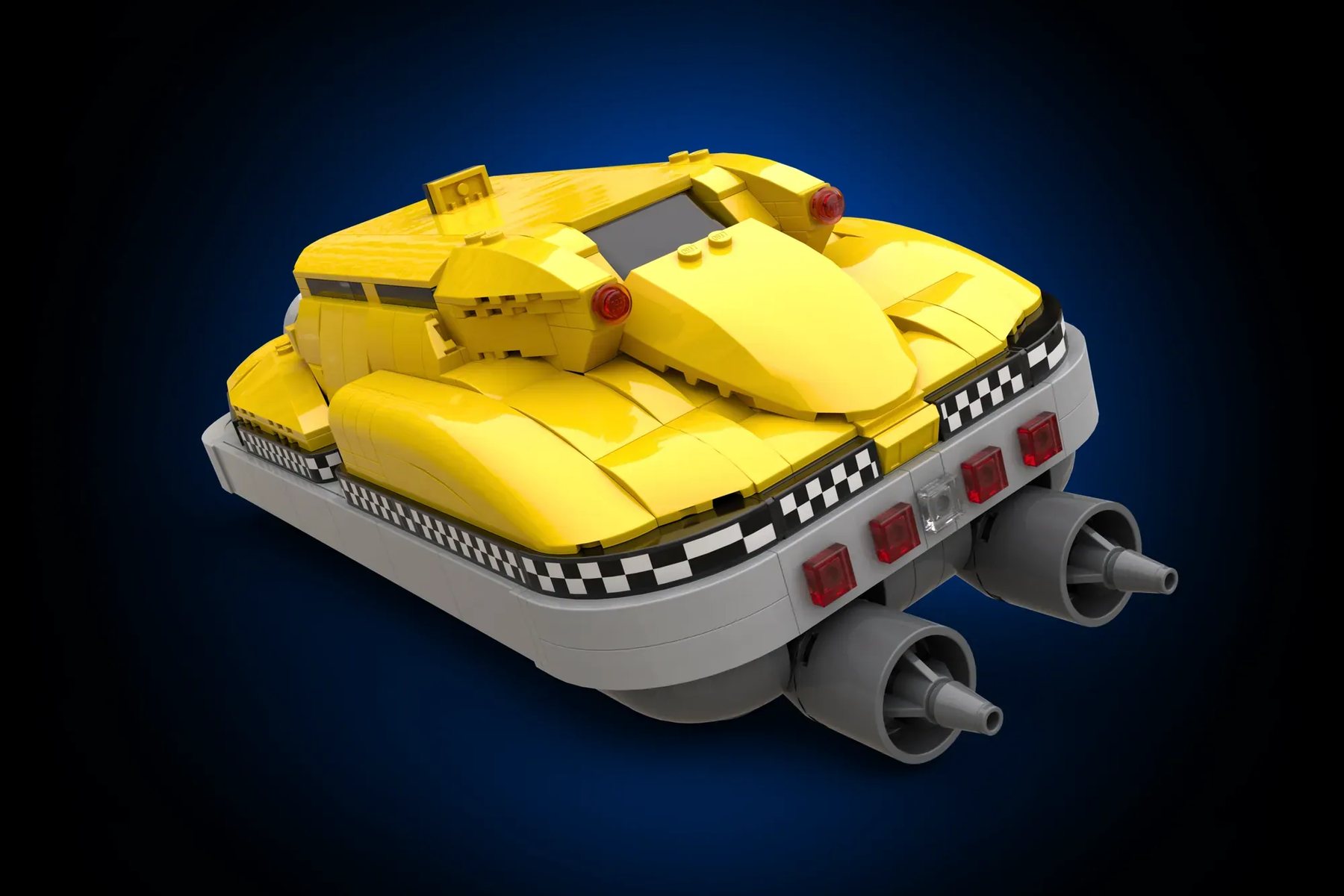LEGO Ideas The 5th Element taxi project image showing another official LEGO Ideas visual