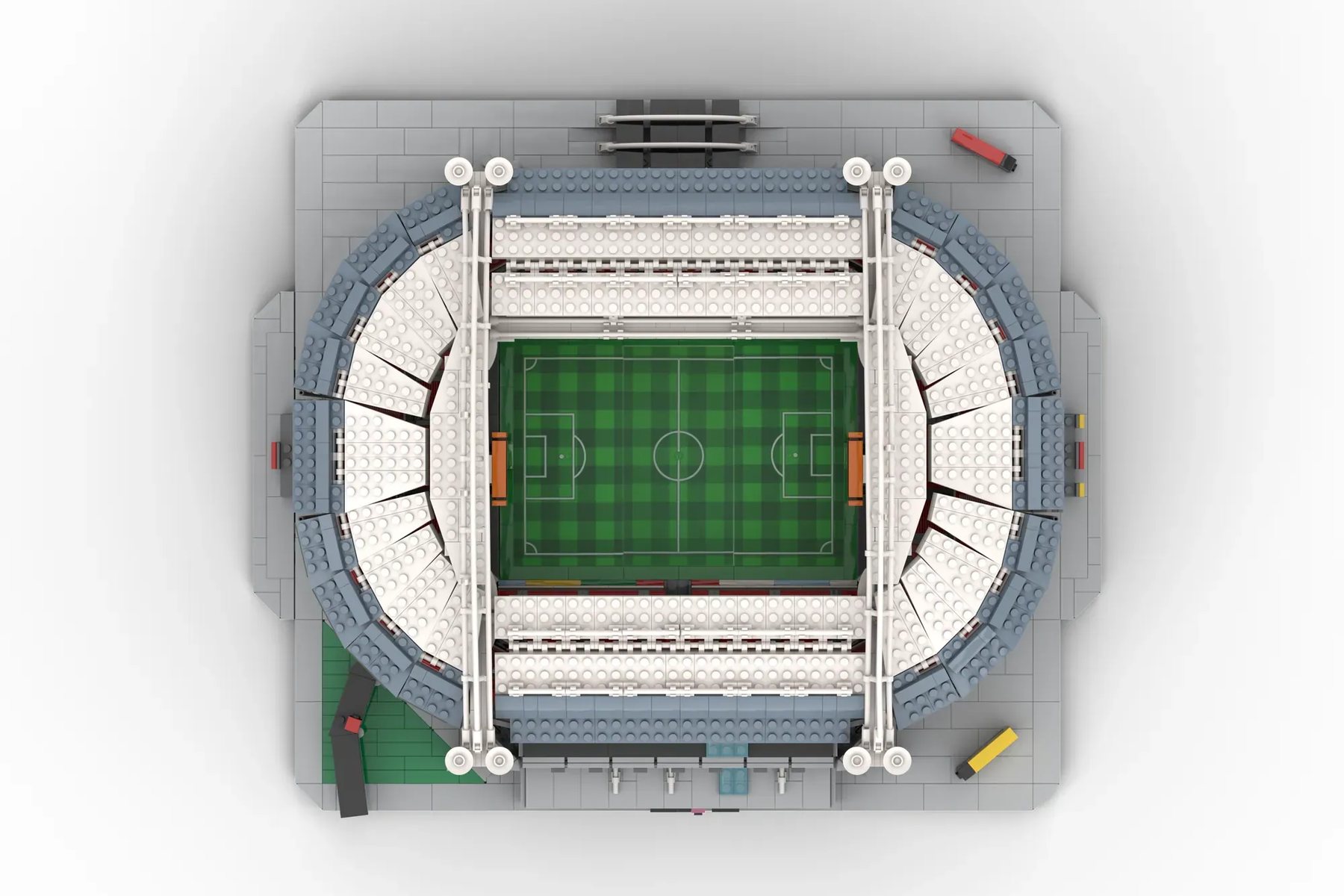 LEGO Ideas Johan Cruijff ArenA project image highlighting stadium structure and pitch details