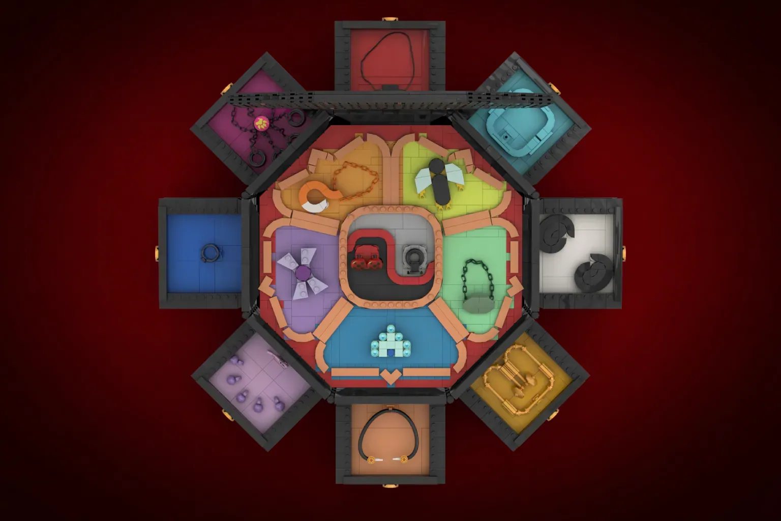 LEGO Ideas Chinese Miracle Box alternate image showing the box open