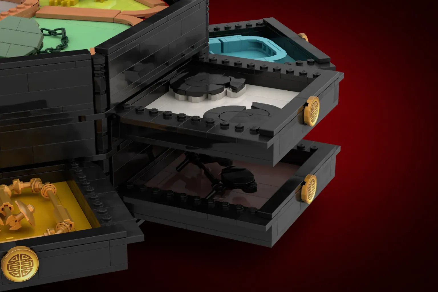 LEGO Ideas Chinese Miracle Box overall alternate view showing exterior detailing