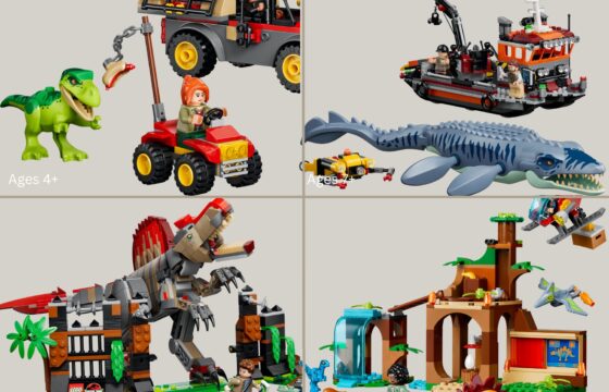 LEGO Jurassic World 2026 official kids wave collage