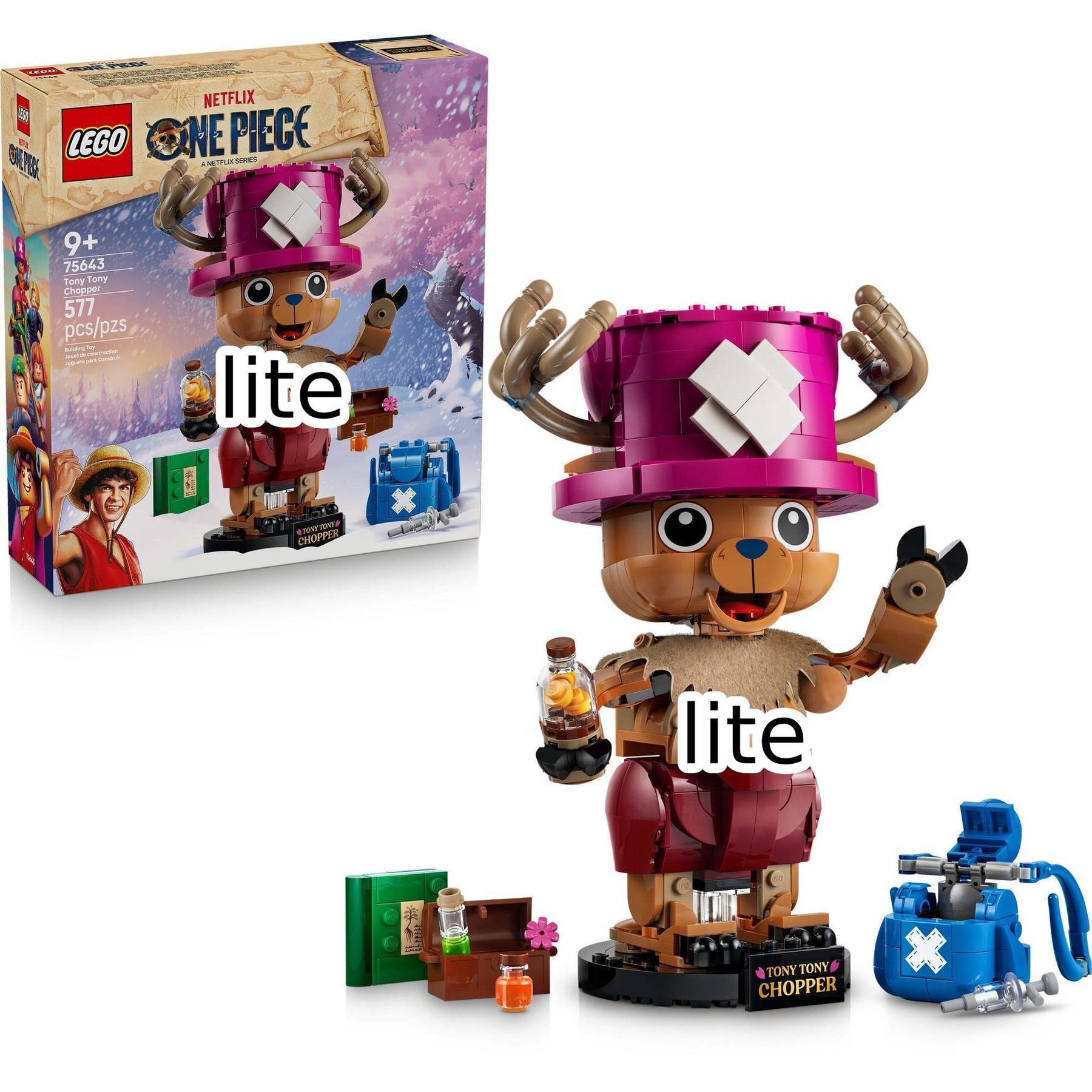 Leaked LEGO ONE PIECE 75643 Tony Tony Chopper image from Reddit
