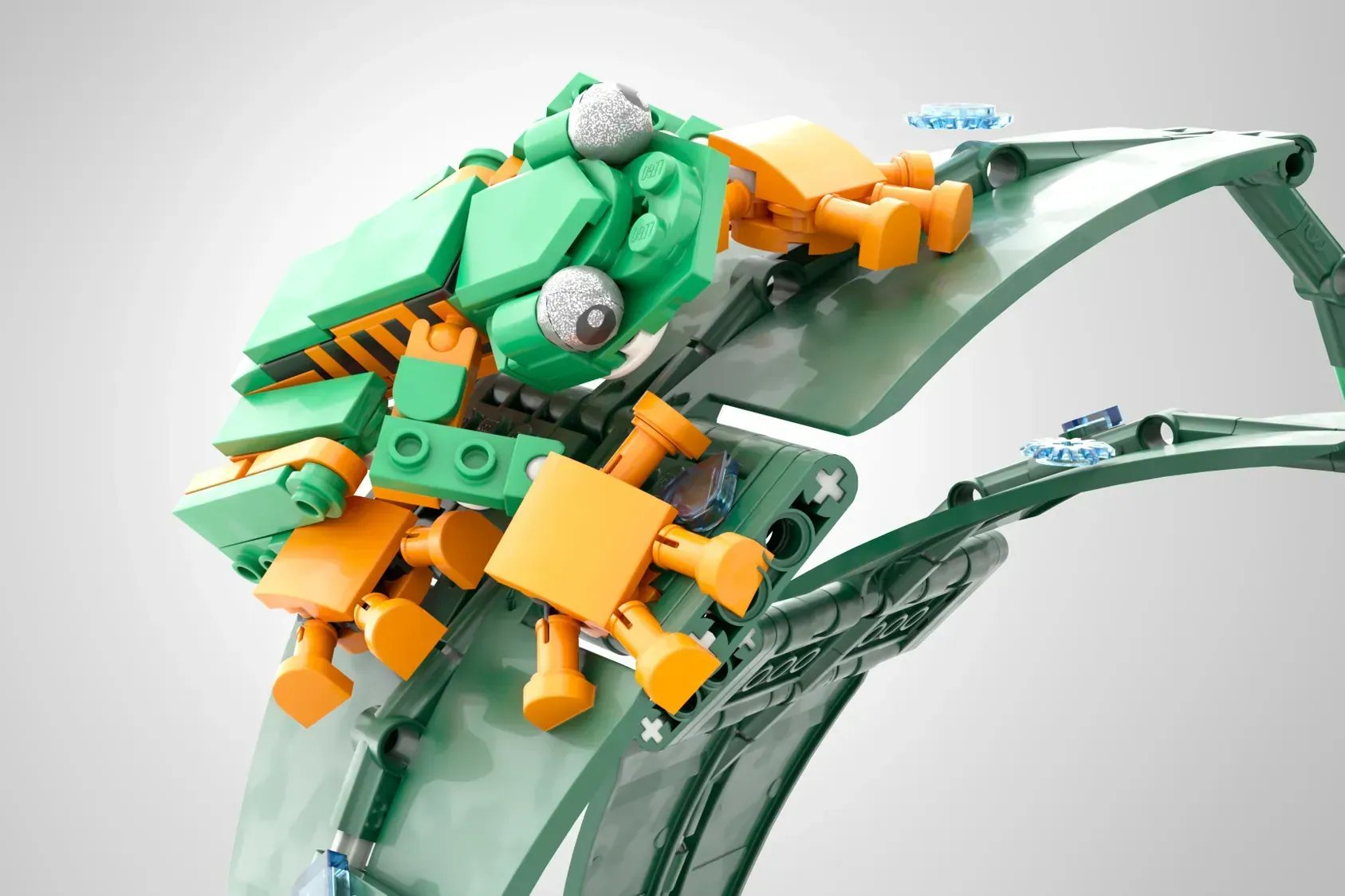 LEGO Rainforest Frogs project image highlighting multiple frog species in the build