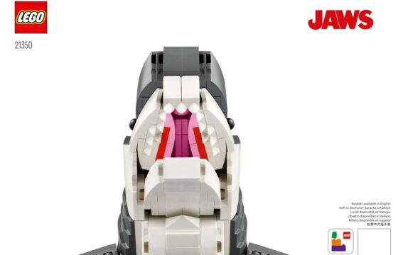 Cover page from the official LEGO building instructions for LEGO Ideas 21350 Jaws.