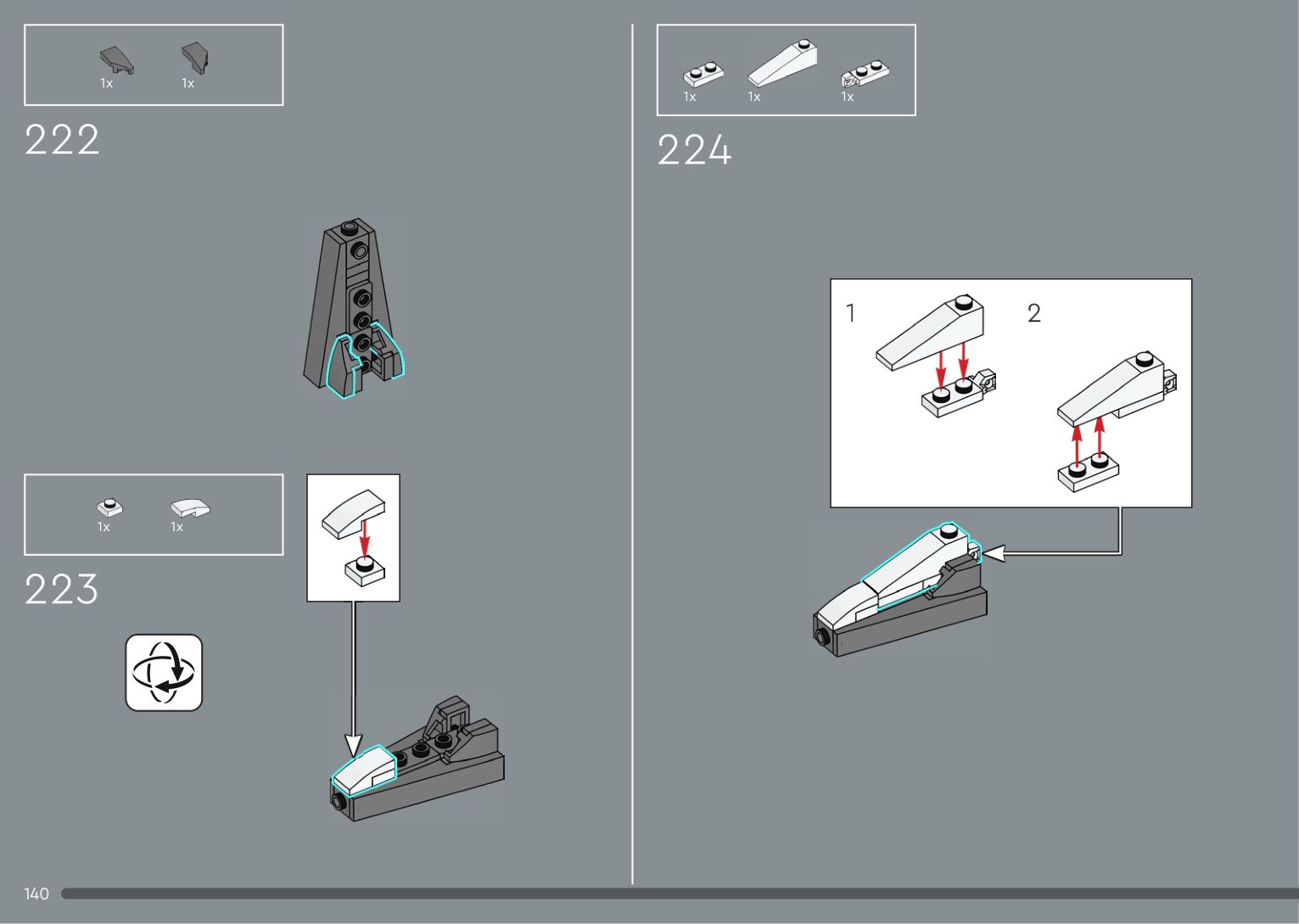 LEGO Ideas 21350 Jaws official building instructions page showing a later assembly stage