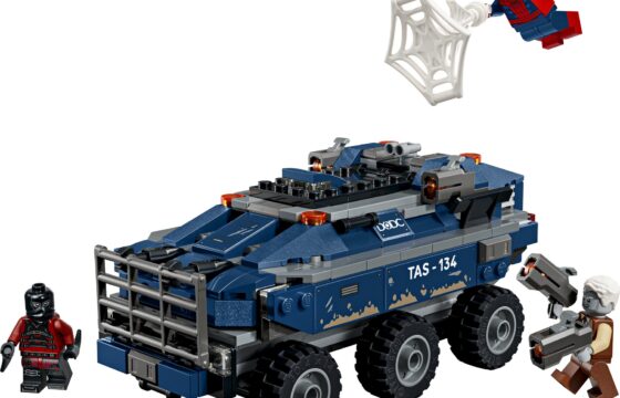 Official LEGO image of 76349 Spider-Man Prison Transport Chase