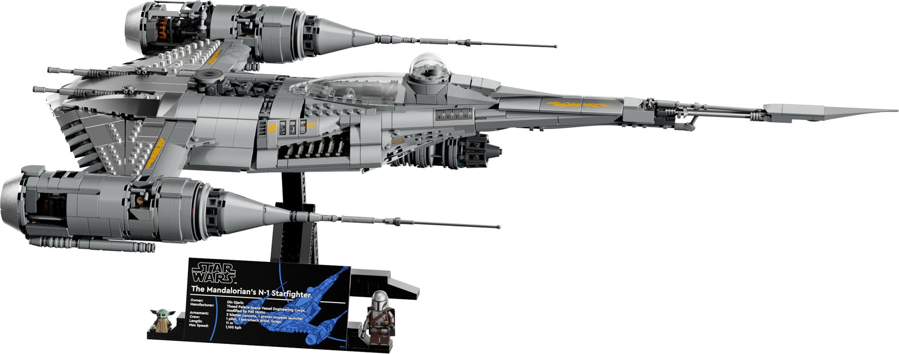 Official LEGO product image of The Mandalorian's N-1 Starfighter™.