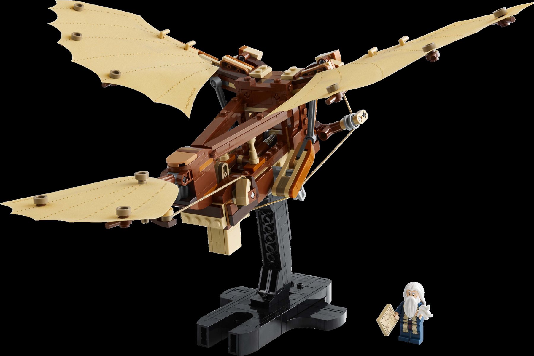 Official LEGO product image of LEGO Icons 10363 Leonardo da Vinci's Flying Machine