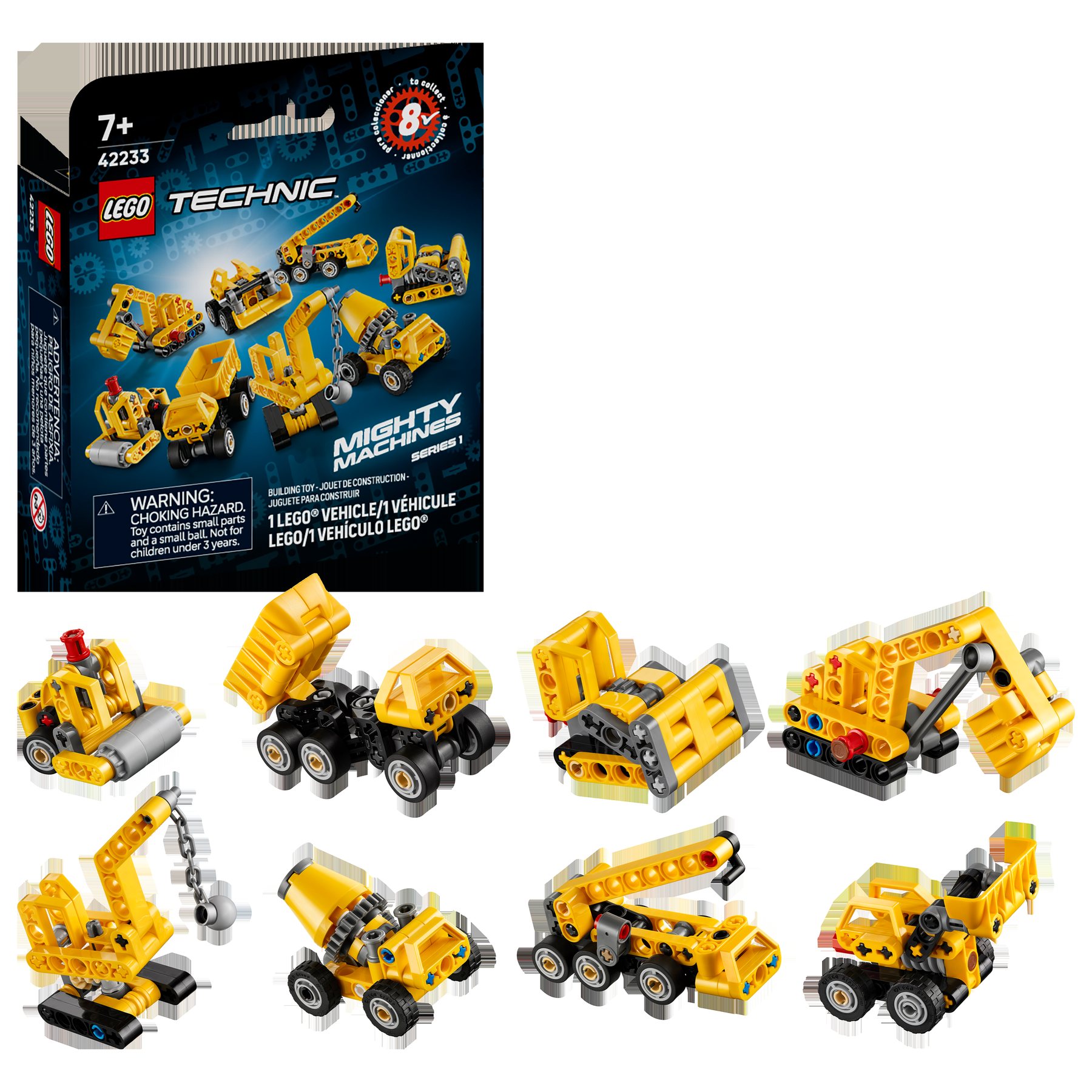LEGO Technic 42233 Mighty Machines box front