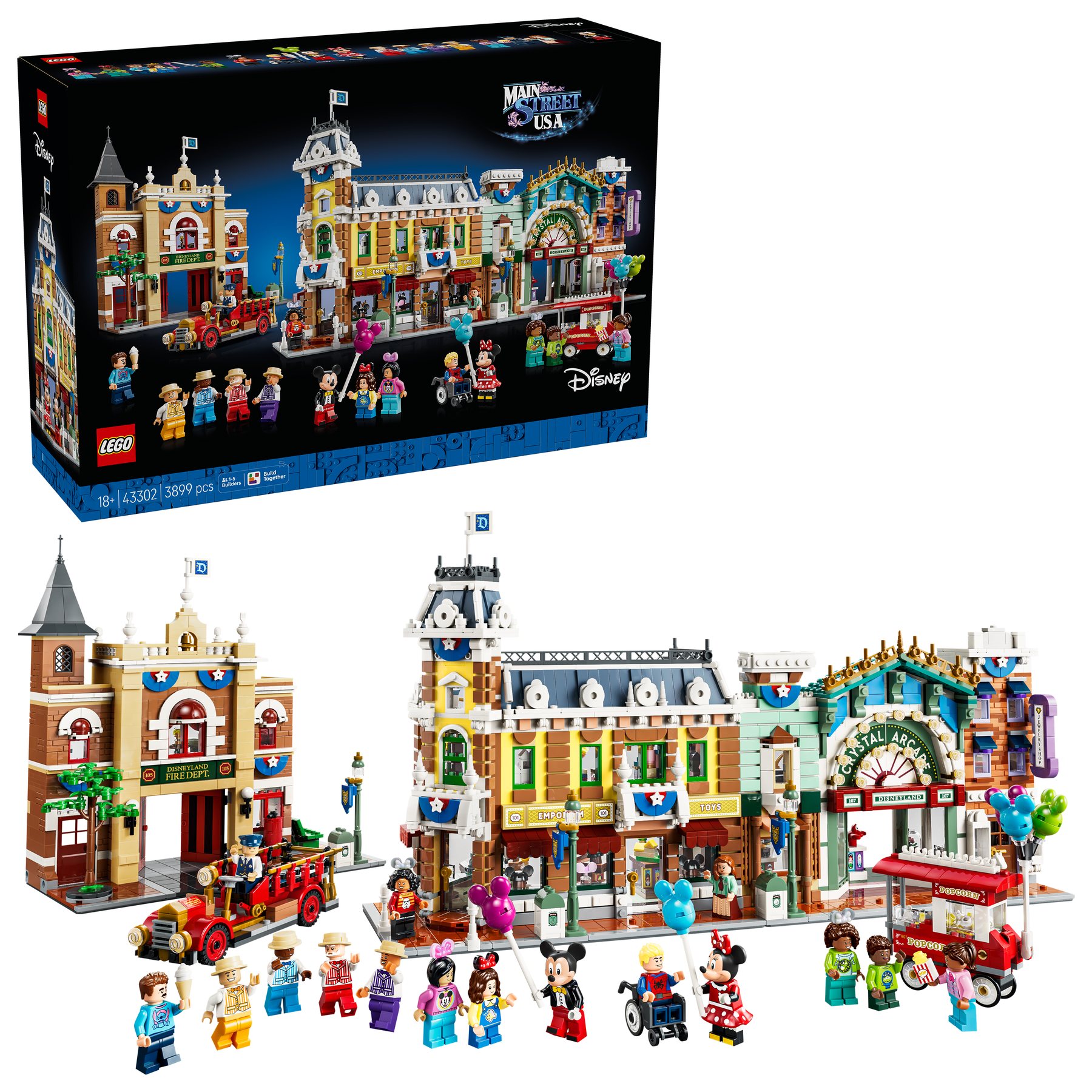 Official LEGO box image for LEGO Disney 43302 Main Street, U.S.A.