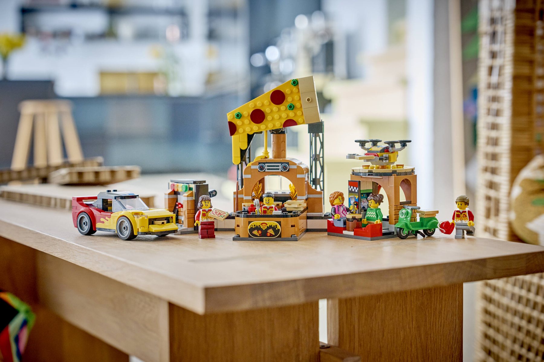 Official LEGO image of Pizza Delivery Experience with Vehicles