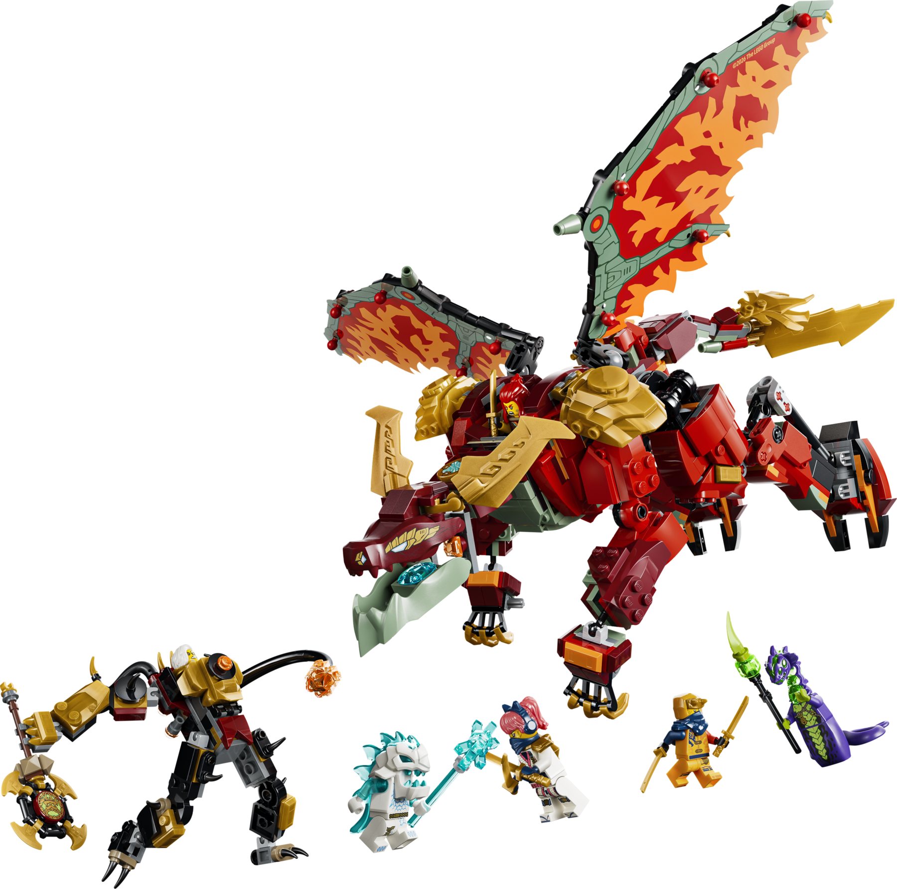 Official LEGO image of Wyldfyre's Transforming Dragon Mech